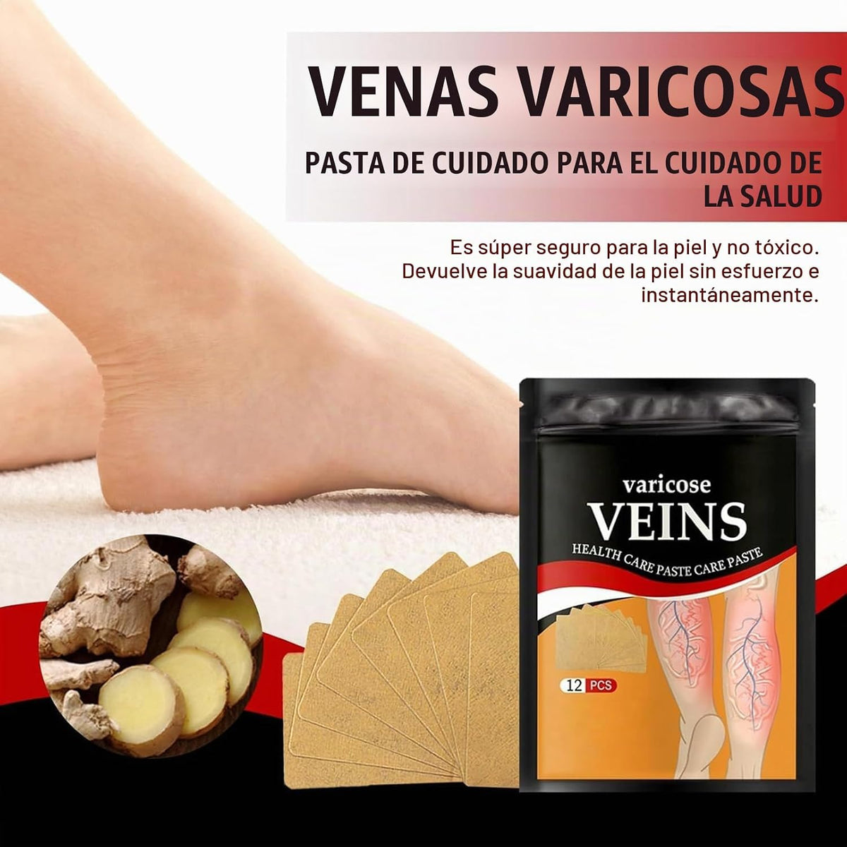 Parches Naturales Anti Varices - Varicose Veins®